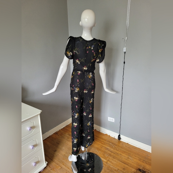 Urban Outfitters Marie Prairie Wrap Jumpsuit, VGUC, Size 6 - Picture 5 of 11